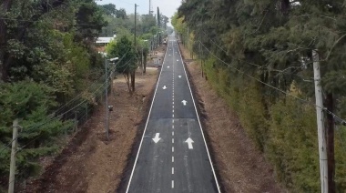 Se inauguró el nuevo asfalto de Caamaño que une Panamericana con Ruta 25