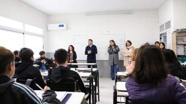 Cómo se vivió el regreso a clases en una de las escuelas nuevas de Pilar
