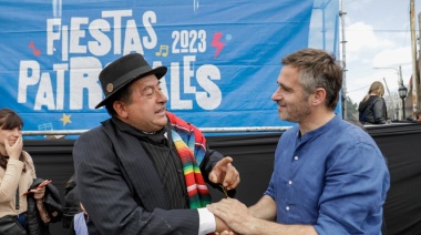 Achával junto a los vecinos en Las Patronales de Manuel Alberti
