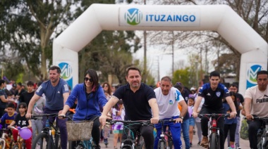 Ituzaingó: San Alberto se llenó de bicicletas en la tercera Pedaleada del año