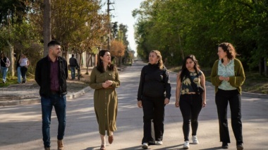 Moreno: Mariel Fernández inauguró la renovación de la calle Rubén Darío en La Reja