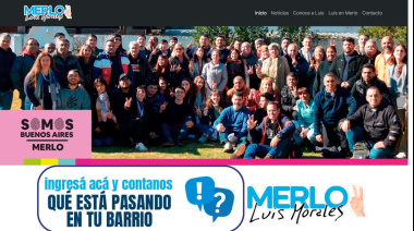 Luis Morales le abre la puerta a los vecinos de Merlo con un nuevo canal de participación.