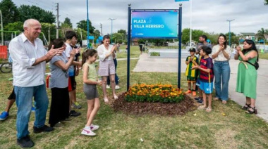 Se inauguró la Plaza Villa Herrero en Moreno Sur