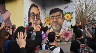 Moreno recordó a Sandra Calamano y Rubén Rodríguez a 7 años de su muerte