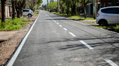 En Lagomarsino continúa el plan de nuevos asfaltos