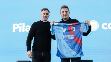 Achával y Massa inauguraron juntos el Club Municipal Derqui "Lionel Messi"