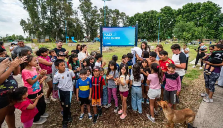 Mariel Fernández inauguró la Plaza 6 de Enero en Cuartel V