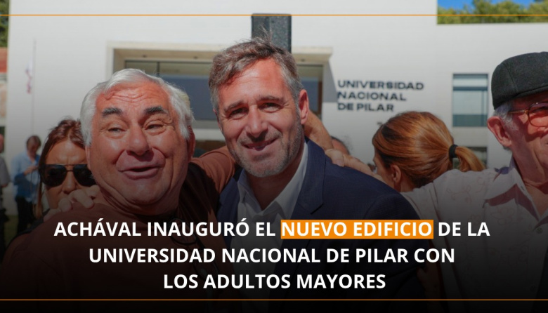 Adultos mayores de Pilar visitaron el nuevo edificio de la Universidad Nacional junto a Achával