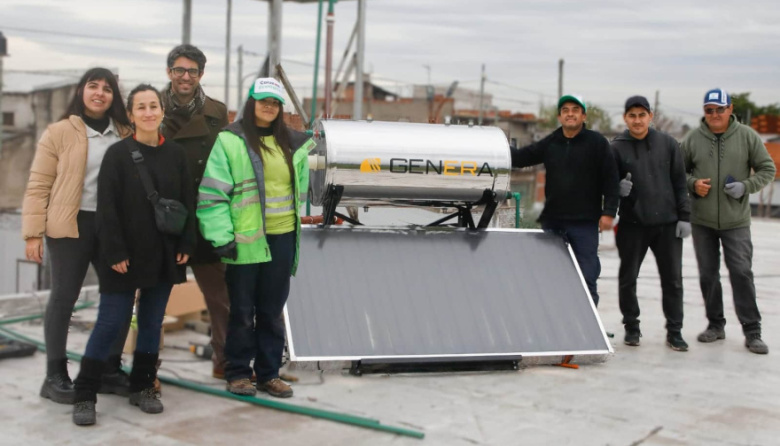 Clubes de La Matanza incorporan termotanques solares para bajar el gasto energético