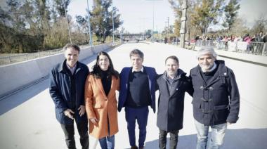 Kicillof inauguró un nuevo puente que conecta Moreno e Ituzaingó