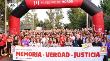 El 24 de marzo Morón corre por la Memoria, Verdad y Justicia