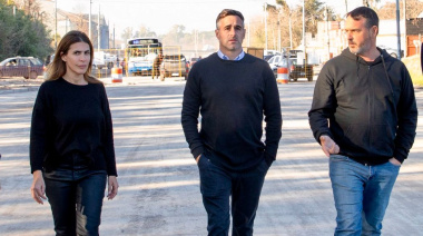 Achával recorrió las nuevas obras que transformarán el ingreso a Manzanares