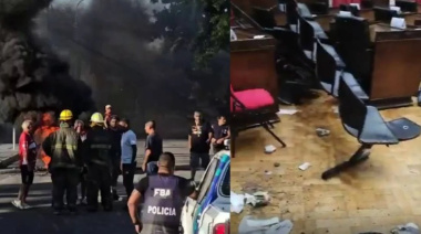 Protesta en Morón por falta de pago de horas extras desata incidentes y suspenden sesión en el Concejo