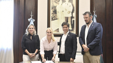 Kicillof y Cuattromo firmaron convenios de asistencia financiera con municipios bonaerenses
