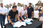 Zabaleta y Marinucci inauguraron obras en Hurlingham