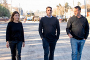 Achával recorrió las nuevas obras que transformarán el ingreso a Manzanares