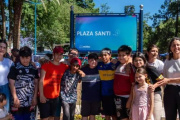 Mariel Fernández inauguró la Plaza Santi en el barrio Franciscanos de Paso del Rey